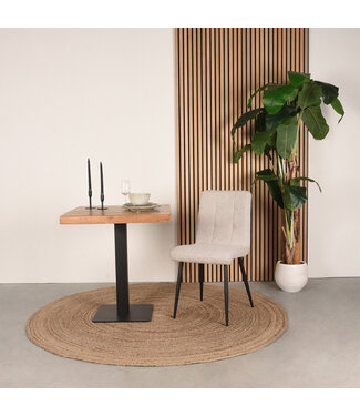 LABEL51 Eetkamerstoel Sam - Naturel - Boucle
