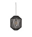 LABEL51 LABEL51 Hanglamp Ibiza - Zwart - Jute - 1-Lichts Cilinder