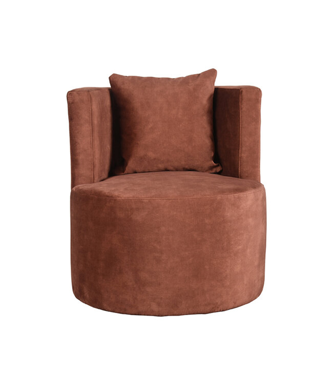 LABEL51 LABEL51 Fauteuil Evy - Roest - Fluweel