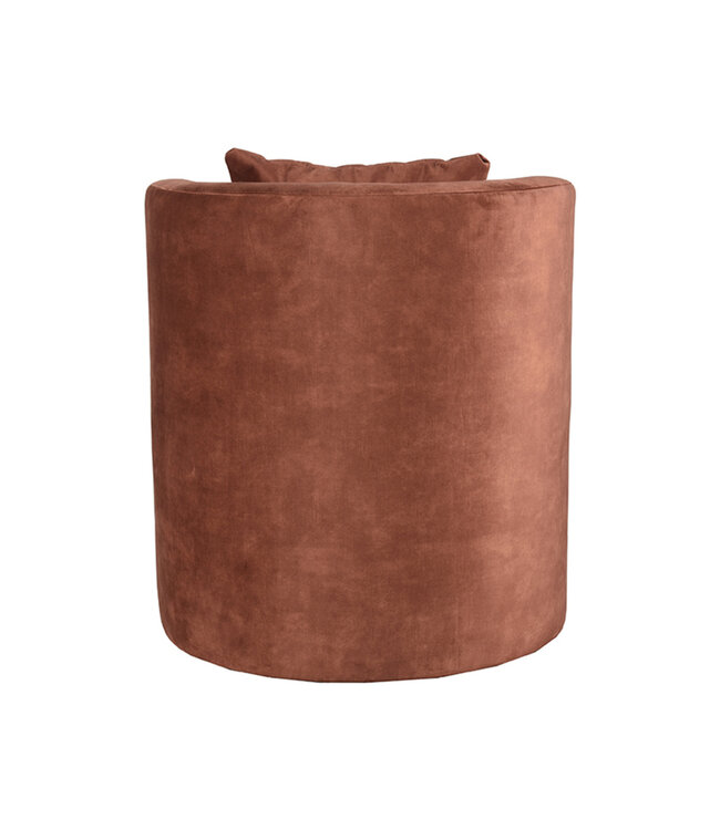 LABEL51 LABEL51 Fauteuil Evy - Roest - Fluweel
