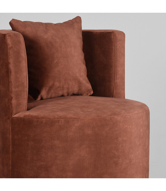 LABEL51 LABEL51 Fauteuil Evy - Roest - Fluweel