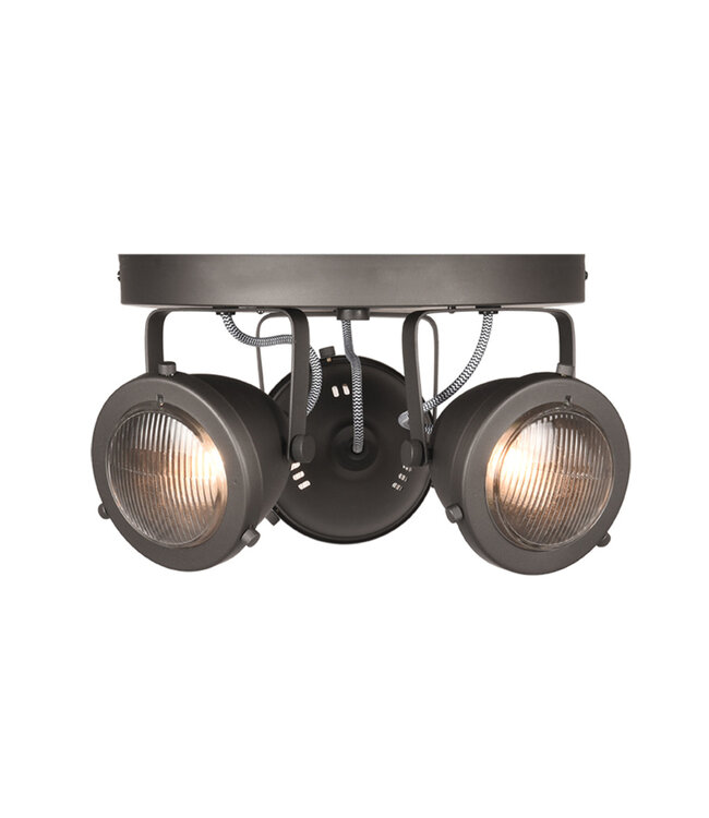 LABEL51 LABEL51 Spot Moto led - Verbrand Staal - Metaal - 3 Lichts
