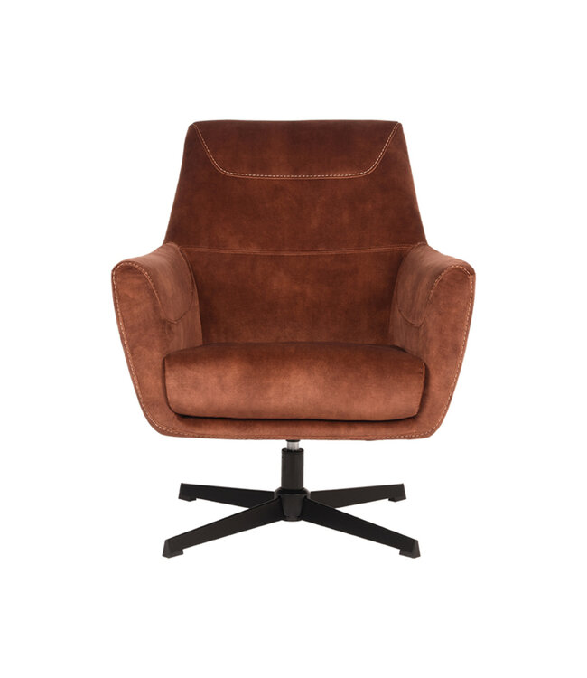 LABEL51 Fauteuil Toby - Roest - Velours