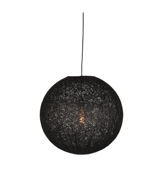 LABEL51 LABEL51 Hanglamp Twist - Zwart - Vlas - M