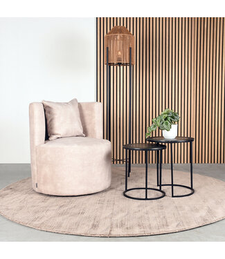 LABEL51 LABEL51 Fauteuil Evy - Natuurlijk - Fluweel