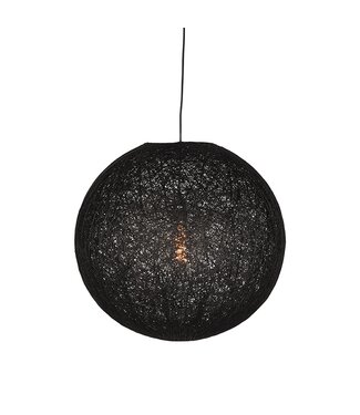 LABEL51 LABEL51 Hanglamp Twist - Zwart - Vlas - L