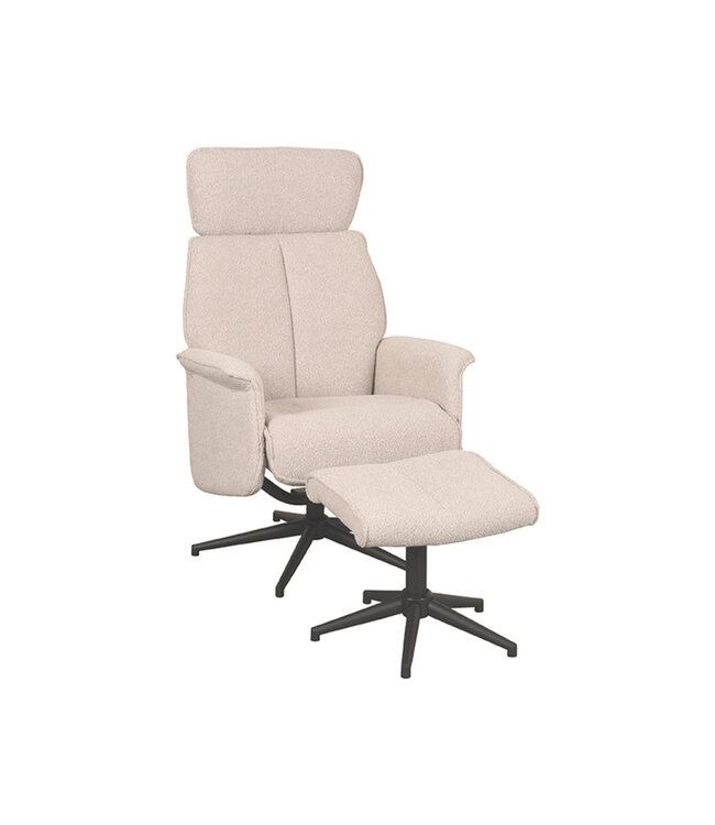 LABEL51 Lounge chair Verdal + Ottoman 77x79x109 cm