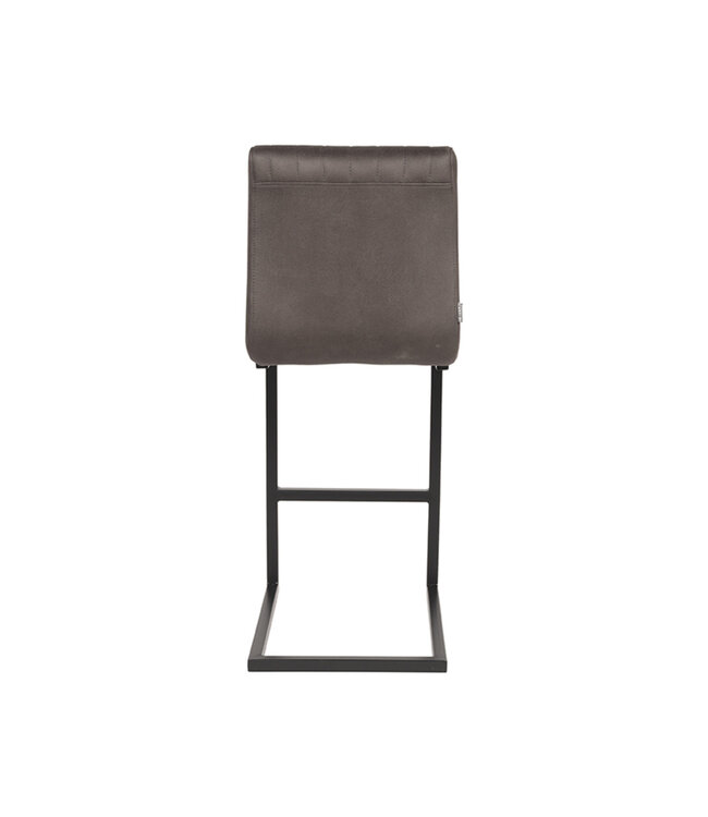 LABEL51 LABEL51 Barkruk Milo - Antraciet - Microfiber - Zithoogte 65