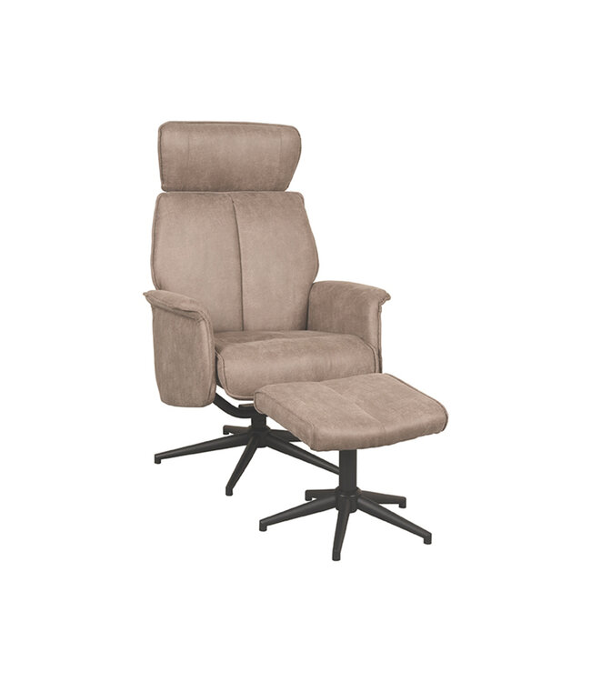LABEL51 Lounge chair Verdal + Ottoman 77x79x109 cm