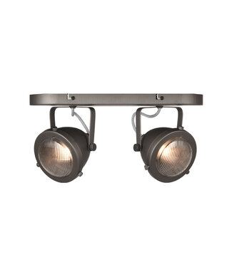 LABEL51 LABEL51 Spot Moto led - Verbrand Staal - Metaal - 2 Lichts