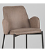 LABEL51 LABEL51 Barkruk Joni - Taupe - Microfiber - Zithoogte 78 cm