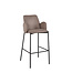 LABEL51 LABEL51 Barkruk Joni - Taupe - Microfiber - Zithoogte 78 cm