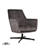 LABEL51 LABEL51 Fauteuil Toby - Antraciet - Velours