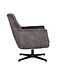 LABEL51 LABEL51 Fauteuil Toby - Antraciet - Velours
