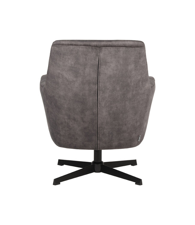 LABEL51 LABEL51 Fauteuil Toby - Antraciet - Velours