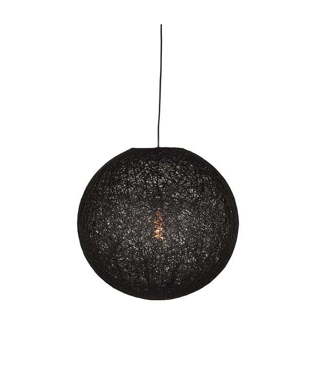 LABEL51 LABEL51 Hanglamp Twist - Zwart - Vlas - M