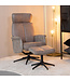 LABEL51 Lounge chair Verdal + Ottoman 77x79x109 cm