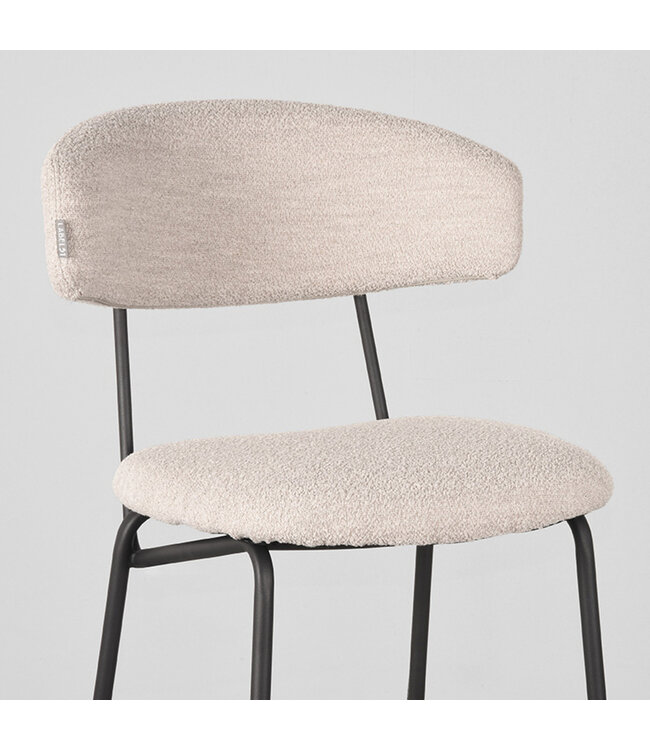 LABEL51 LABEL51 Barkruk Zack - Naturel - Boucle - Zithoogte 78