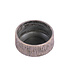 PTMD Holden Paarse Cement Kaars Rond Gouden Afwerking Laag (set van 2)