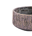 PTMD Holden Paarse Cement Kaars Rond Gouden Afwerking Laag (set van 2)