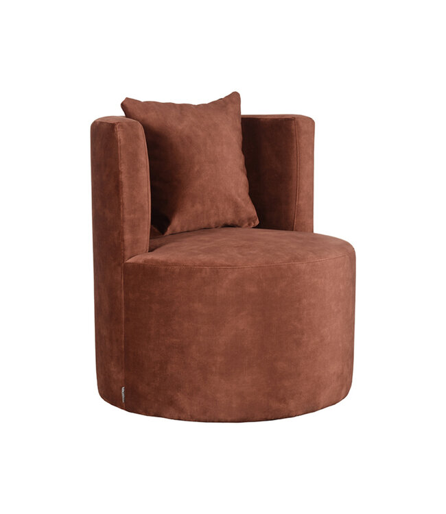 LABEL51 LABEL51 Fauteuil Evy - Roest - Fluweel