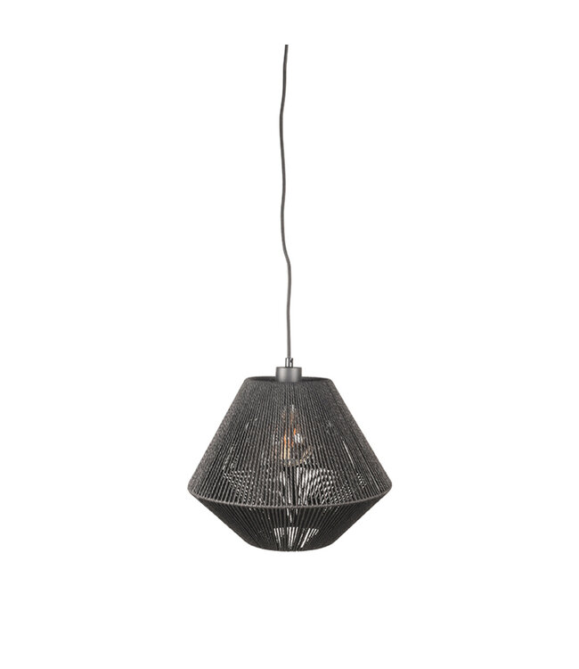LABEL51 LABEL51 Hanglamp Ibiza - Zwart - Jute - 1-Lichts
