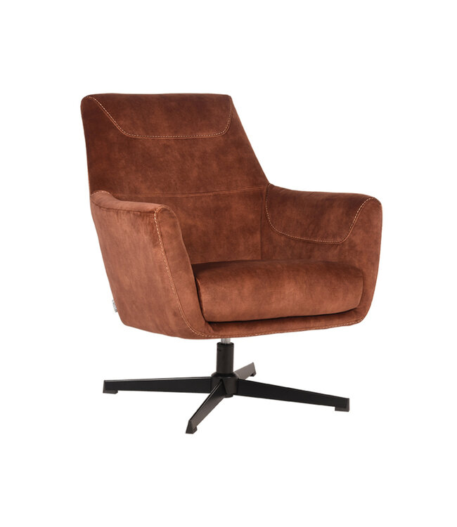 LABEL51 Fauteuil Toby - Roest - Velours