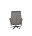 LABEL51 Lounge chair Bergen + Ottoman 77x76x105 cm