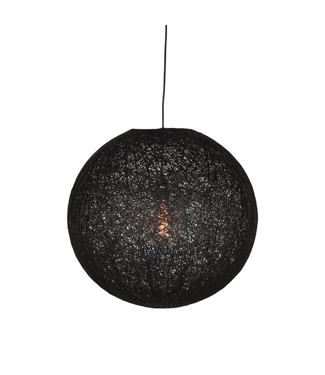 LABEL51 LABEL51 Hanglamp Twist - Zwart - Vlas - L