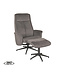 LABEL51 Lounge chair Bergen + Ottoman 77x76x105 cm