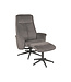 LABEL51 Lounge chair Bergen + Ottoman 77x76x105 cm
