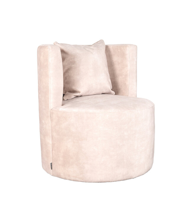 LABEL51 LABEL51 Fauteuil Evy - Natuurlijk - Fluweel