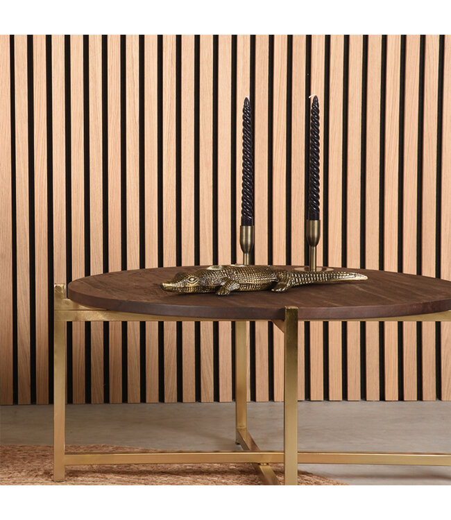 LABEL51 LABEL51 Krokodil - Antiek goud - Metaal