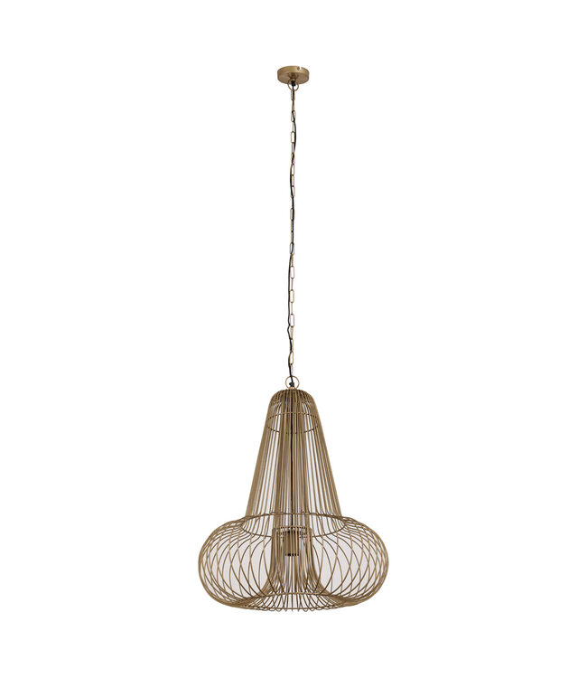 PTMD Aluesi Antiek Messing IJzeren Hanglamp