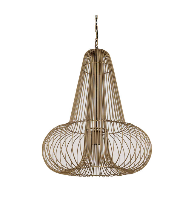 PTMD Aluesi Antiek Messing IJzeren Hanglamp