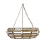 PTMD Thyro Antiek Messing Glas Amber Donut Lamp