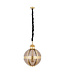 PTMD Mikk Messing Antiek Glazen Hanglamp Rnd M