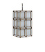 PTMD Layra Wit Melkglas Hanglamp Antiek