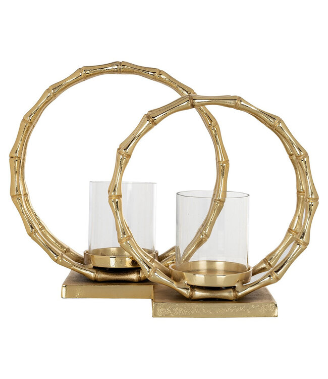Richmond Interiors Windlicht Merlyn groot (Goud)