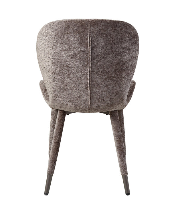 PTMD Thor mocca diningchair aphrodite fabric leg