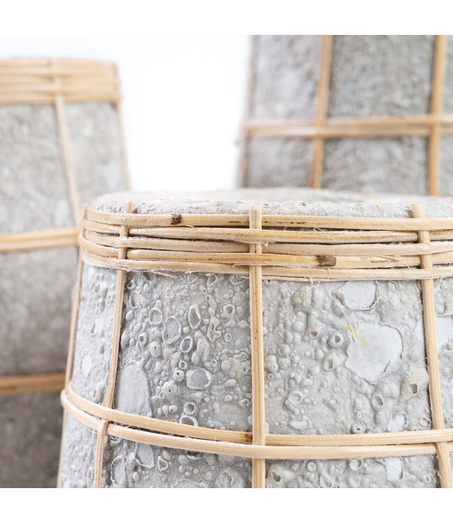 Bazar Bizar De Schattige Vaas - Beton Natuurlijk - L