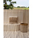 Bazar Bizar De Raffia Stempel Kussenhoes - Natuurlijk