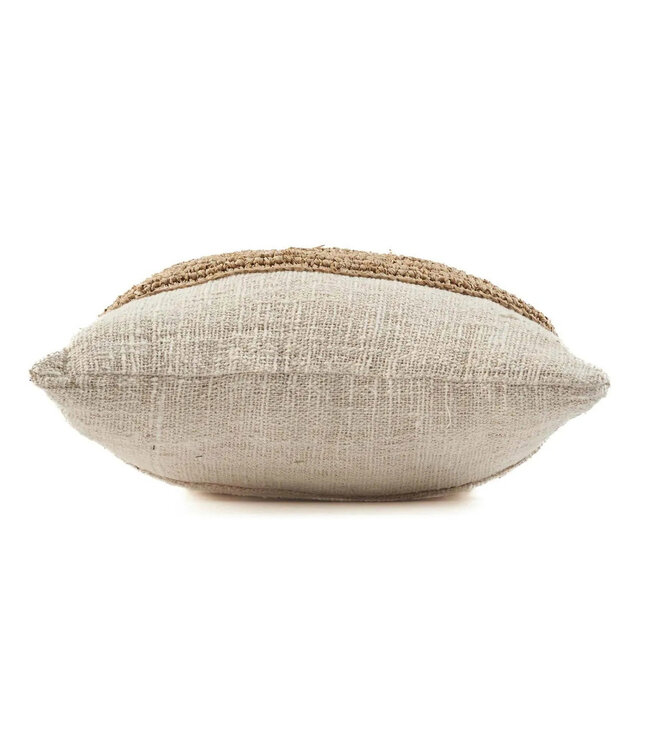 Bazar Bizar De Raffia Stempel Kussenhoes - Natuurlijk