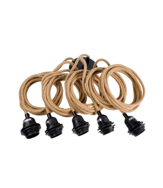 Hoopzi Lampfitting voor Plafond - Naturel - 5 Fittings