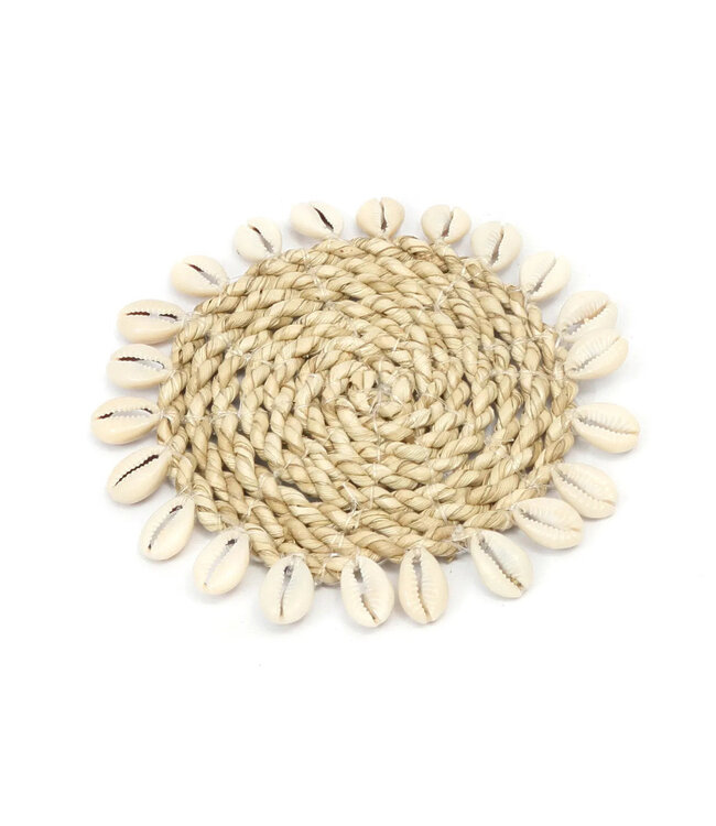 Bazar Bizar De Seagrass Shell Onderzetter - Naturel