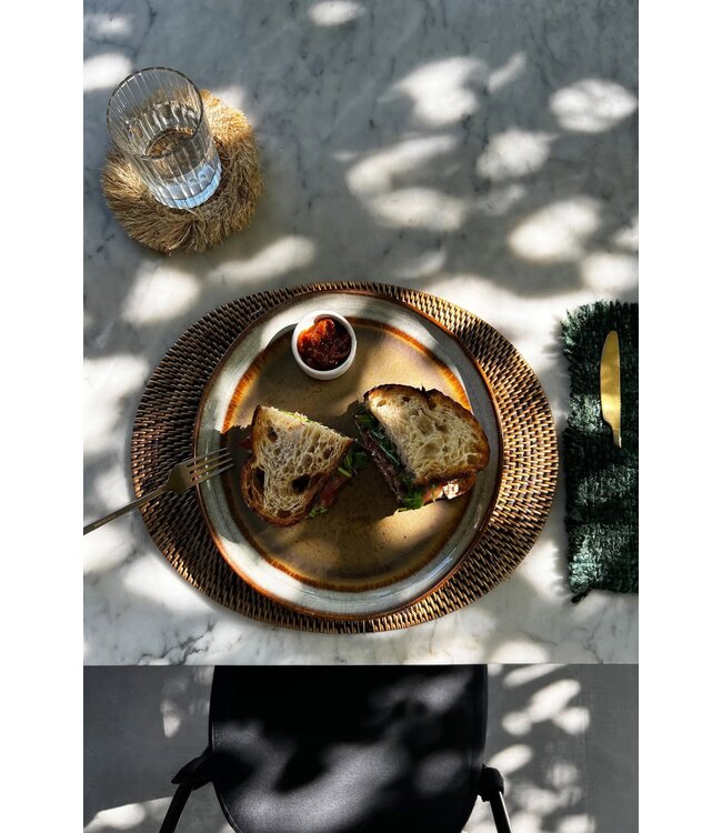 Bazar Bizar De Colonial Ovale Placemat - Naturel Bruin