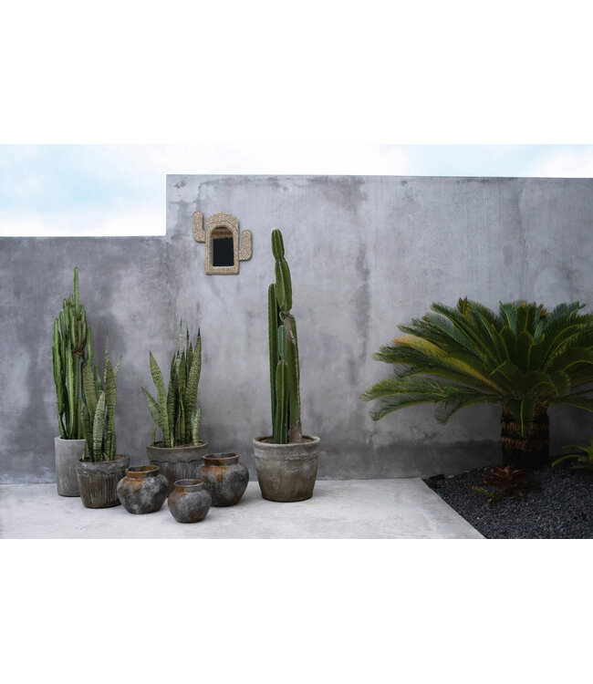 Bazar Bizar De Funky Vaas - Antiek Grijs - M