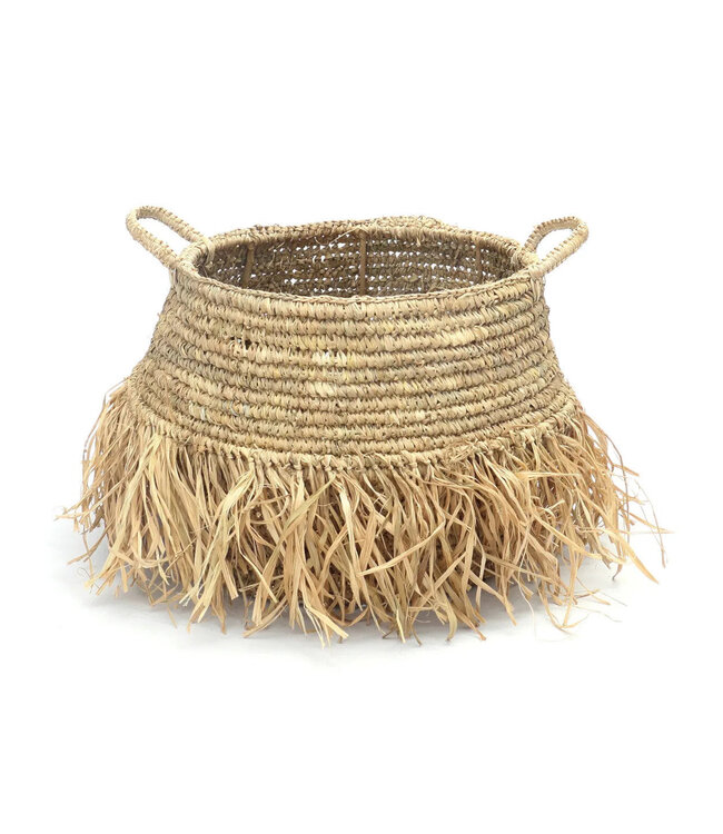 Bazar Bizar De Raffia Deluxe Mand - Naturel - M