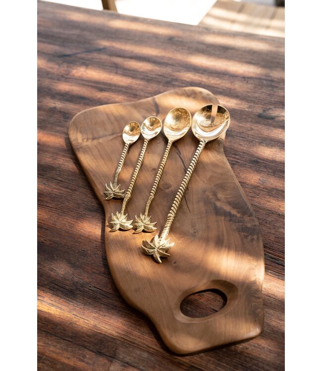 Bazar Bizar De Palm Tree Saladevork - Goud