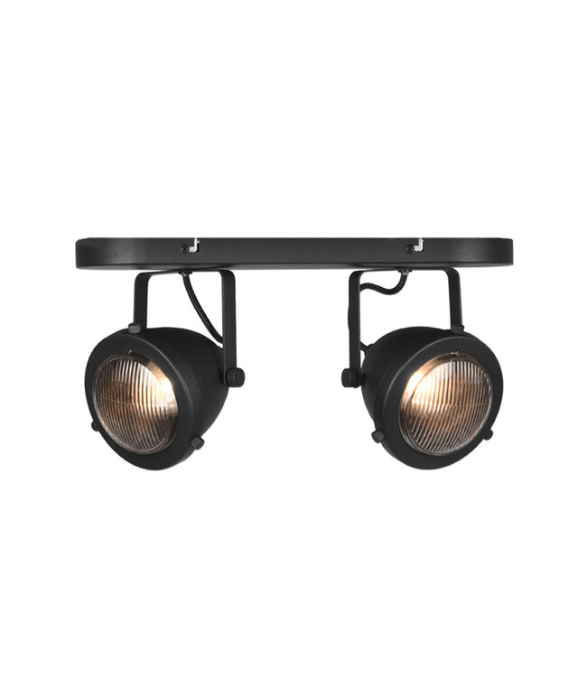 LABEL51 LABEL51 Spot Moto led - Zwart - Metaal - 2 Lichts